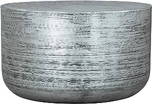 Zuo Modern Sara Coffee Table, Antique Silver