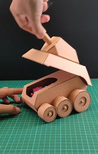 5K views | Cute cardboard tank with retractable body DIY | Homemade Stationery | Facebook