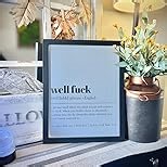 Poster Master Typography Poster - Dictionary Print - WAP Definition, Wet, Requires Bucket and Mop, Minimal, Funny - Gift for Girl, Friend - Wall Decor for Home, Bedroom, Dorm, 8x10 Beige Framed