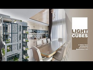Light Cubes | A Triplex Cum Residencial Apartment at Bashundhara R/A