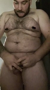 Cock and ball bondage with nipple clamps and crossdressing and handcuffs