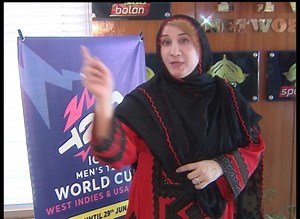 Renowned actress and host PTV BOLAN Zahida Baloch sends her best wishes to #TeamPakistan for success in the ICC #T20WorldCup especially the #PakvInd match | PTV Sports Official