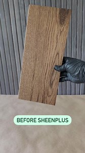 Up your sheen with SheenPlus! ✨ SheenPlus elevates the natural, matte sheen of Oil Plus 2C to a satin sheen! Once Oil Plus 2C in the color of your choice has been applied, simply wait 24 hours, then SheenPlus can be applied! This product also offers a scratch-resistant result! #rubiomonocoat | Rubio Monocoat USA