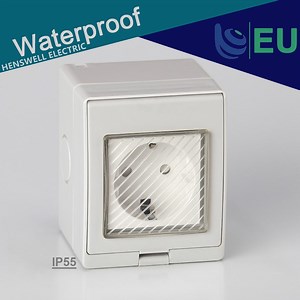 [Hot Item] IP55 European Schuko Weatherproof Power Socket 16A Unswitched