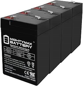 Mighty Max Battery 6V 4.5AH Battery for Mojo Decoys Baby Mojo/Floater Mallard - 4 Pack