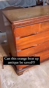 you can turn someone’s garbage into THIS? 😍 somebody was throwing this antique dresser away and I knew with those details I needed to have it- and even better the veneer was salvageable 😍 to give it a more modern look and remove that old orangey finish, I stripped, stained and sealed and it was done in no time! So what do you think- was the whitewash the way to go with this one or would you have rather seen some paint on this one? 😏 (I know I couldn’t be happier with how it turned out!) ♻️pro