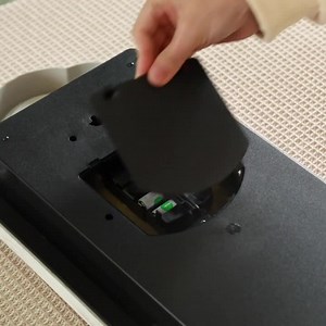 CLOCKSWISE Large Vintage Grandfather Wood- Looking Plastic Pendulum Wall Clock, Large Blue with Gold Distressed Design QI004145.L.BL