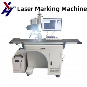 [Hot Item] CCD Camera Raycus 30W 50W 100W 200W Fly Fiber Marker with Conveyor Table