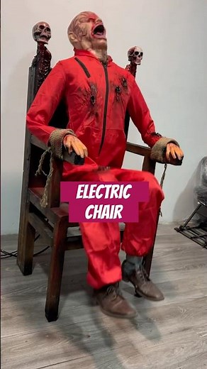 Animatronic pneumatic prop - electric chair for #hauntedhouse #halloween #halloweendecoration