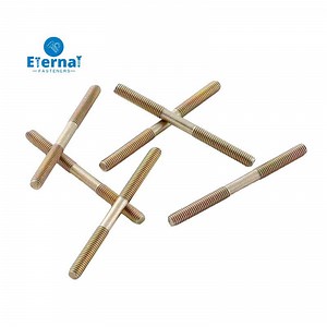 [Hot Item] Carbon Steel Threaded Bar Color Zinc Fully Threaded Rods Dual Head Threaded Bar Headless Stud Bolt