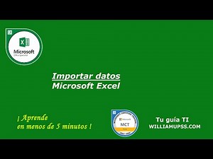 ¿Cómo importar datos en Excel?