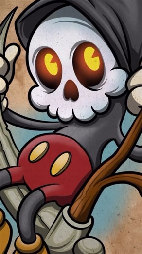 Artwork to Tattoo. Mickey Reaper tattoo by @jakeparsonstattoo at @tenthsanctum in Omaha, Nebraska | TattooSnob.com