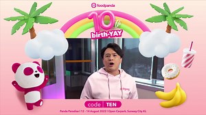 Ean Nasrun hitz sure is a sweetheart for remembering foodpanda’s birthday! The whole gang at HITZ would like to wish a happy 10th birthday to foodpanda too! Don’t forget to join the birthday party called Panda Paradise on 12th-14th August at Open Carpark, Sunway City, KL! Also, enjoy discounts during this duration by using the promo code ‘TEN’ for food delivery when you use the foodpanda app! #foodpandamy #pandaparadise #foodpanda10thmy #foodandmoredelivered | HITZ