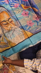 25K views · 250 reactions | Pure hand paint Tassar,vedio booking number 7439795296,8961824113 | Banarasi Niketan | Facebook