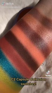 Our C2 Orange Capsule collection swatched by the lovely edoloremagnagloria! https://vm.tiktok.com/ZMRdKtTE3/ | Sugarpill Cosmetics