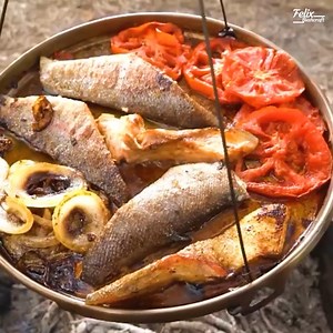 Hammock Tent Camping; Bushcraft Survival Skills Fish Cooking Nature Asmr | Mountain Cabins