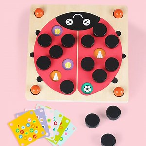[Hot Item] Early Education Wooden Toy Montessori Memory Chess Tabletop Game