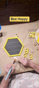 Easy Bee Project #easydiy #beedecor #dollartreediy #summer #passionatepaintedlady | The Passionate Painted Lady