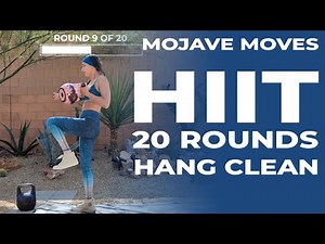 HIIT 20 Rounds Hang Clean | Full-Body Cardio & Strength Workout