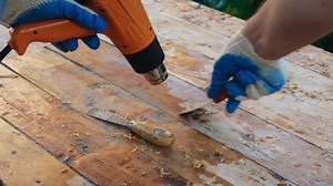 Man Removing Old Varnish Paint Wood Stock Footage Video (100% Royalty-free) 1092936463 | Shutterstock