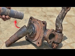 Diagnosing and Fixing a Broken Truck Spindle || Restoration of Broken Spindle with Extra Piece ||