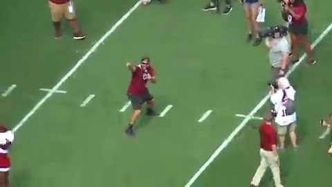 GAME...COCKS!! USC's Stephen Garcia, the man who led the Gamecocks to the upset of Alabama last time around, led the Gamecock cheer before the game. | WLTX News19