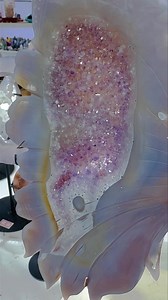 Amethyst Agate Geode Butterfly Wings😍 beautiful 🌈 #crystal #agate #amethyst | SD Crystal