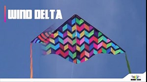 WindNSun Wind Delta Nylon Kite, Swirls, 48 Inches Wide