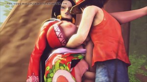Luffy have sex with Boa hancock