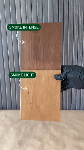 Trying to decide between Pre-Aging “Smoke Intense” and “Smoke Light”!? Here’s a quick comparison on white oak! Both colors have the same color tone, but offer different intensities! Pre-Aging is a non-reactive pretreatment that can be used on virtually any wood species! It gives wood an aged look with deep color and subtle accents. In order to protect the wood, Oil Plus 2C must be used to finish it! #rubiomonocoat | Rubio Monocoat USA