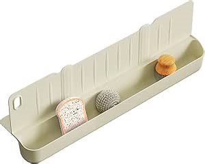 Kitchen Sink Splash Guard, Kids Bathtub Splash Guard, Kitchen Faucet Mat Sink Splash Guard, Sink Edges Protectors for Kitchen Sink, Multifunctional Sponge Caddy with Drain Hole (Cream White)