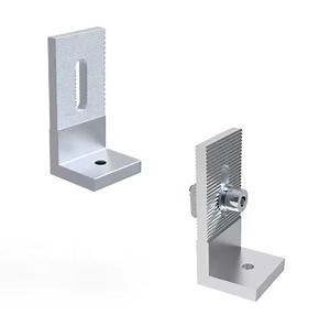 Aluminum Solar Panel Mounting Bracket L Feet for Cement Tile Metal Roof PV Solar Panels Mounting Racking Structure Systems