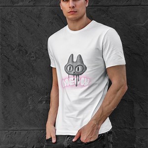 Drippy Black Cat T-shirt | Creepy Cat Graphic, Unisex - Etsy