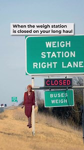 Weigh station luck – closed for your convenience. We're hiring! Finish your app, and we will contact you asap: HMDTEAM.COM 👍 #HMDTrucking #HMDreels | HMD Trucking Inc