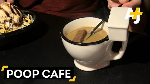 This is the funkiest eatery in Toronto. The Poop Cafe is a bathroom-themed dessert bar, complete with urinal cups and toilets converted to seats. | AJ