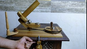 AnNafi® Wooden Yarn Ball Winder for Heavy Duty Large Knitting Wood Center | Hand Operated Premium Crafted Knitting & Crochet Ball Winder | Pull Natural Wool Winder String Holder Winder