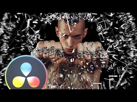 FREE Glass breaking transitions - DaVinci Resolve
