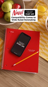 2.9K views | It’s true! The Five Star® Study App is now compatible with Five Star® Wide Ruled Notetaking supplies! Welcome to a new frontier in studying, wide rulers– you’re going to love it!� | Five Star | Facebook