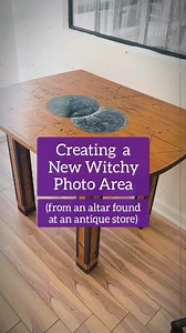 3.9K views · 106 reactions | I found this beautiful handmade altar at the antique store this weekend and felt that it needed to have a home in a witchcraft office. Meghan and I decided to turn it into a beautiful place for pictures and social media videos. What do you all think??? #inkedgoddesscreations #bts #behindthescenes #witchyways #witchyvibes #witchaesthetic #witchery #witchesofinstagram #witchyfriends #altar #paganaltar | Inked Goddess Creations | Facebook
