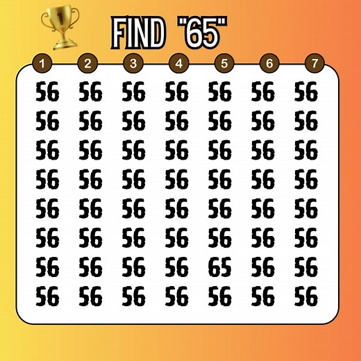 Extremely Hard Find "65". #findthedifference #youtube#fbreel...