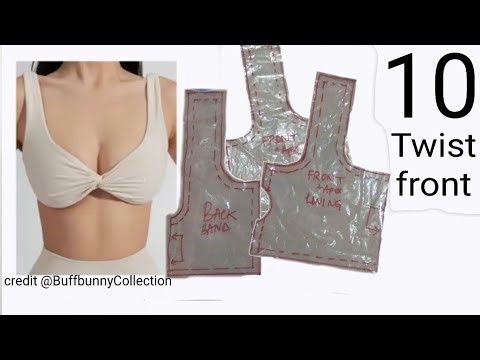 EP 10: How To Make A Twist Front Sports Bra Pattern 🍬: Making a Sports Bra Pattern Series