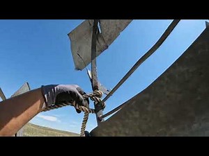 Disassembling an eight foot Aermotor Wind-engine