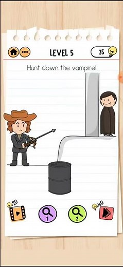 Brain Test 2 - Monster Hunter Joe - Level 5 Walkthrough Solution