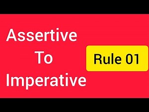Assertive Imperative ||Rule 01||