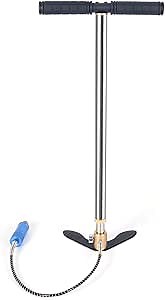 High Pressure PCP Hand Pump Air Filter Water-Oil Sparator with Female and Male Quick Connect (Simple Version), Gold