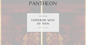 Emperor Wen of Han Biography | Pantheon