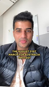 March for Australia protest on 31st of August 🇦🇺🦘 #australia #immigration #comedy #albo #protest #indian | Abhishek Mishra