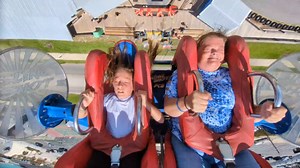 Mary & Aubrey | Slingshot & Vomatron at Indy Speedway
