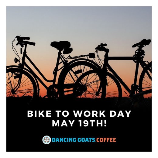 Join Dancing Goats® Coffee this week for Bike to Work Day! We have lots of hot coffee to keep you going! We will be serving coffee Thurs. 5/18 from 6:45-9am at the following locations: · Heritage Park (5th and Simmons St.) · Trek Bicycles Olympia (1931 4th Ave E.) · Woodland Trail Eastside St. Trailhead (restroom/shelter) · Woodland/Chehalis Trail Roundabout station | Dancing Goats Coffee