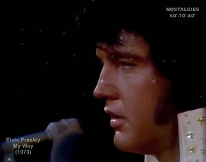 70's... "My Way"... #ElvisPresley © Paroles : Paul Anka / musique : Jacques Revaux et Claude François ☑️ Adaptation en anglais de "Comme d'habitude", chanson popularisée à l'échelle internationale par Frank Sinatra, mais initialement enregistrée par Claude François ☑️ Une pensée pour Elvis Presley qui nous a quittés il y a 47 ans déjà... | Daniel Bourlard
